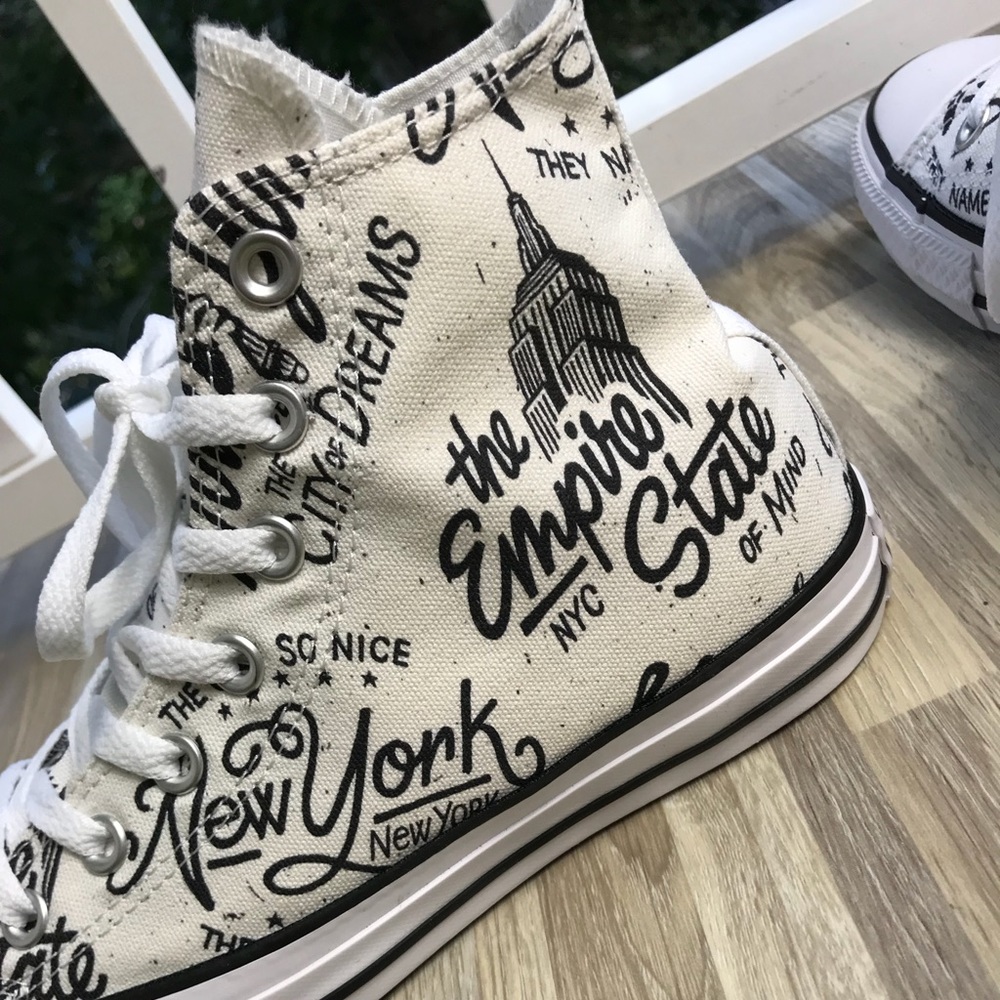 NWT Converse CT HI White/NYC WMNS AUTHENTIC - Picture 6 of 8